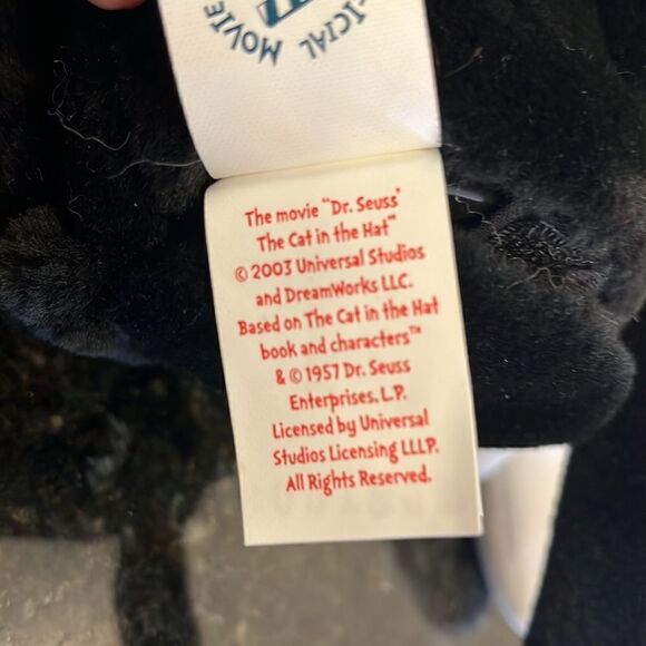 The Cat In The Hat Plush Universal Studios-Dreamworks. Size 19” - Picture 8 of 8